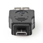 Nedis USB Micro-B Adapter | USB 2.0 | USB Micro-B Male | USB-A Female | 480 Mbps | Vernikkeld | PVC | Zwart | Blister Nedis USB Micro-B Adapter | USB 2.0 | USB Micro-B Male | USB-A Female | 480 Mbps | Vernikkeld | PVC | Zwart | Blister