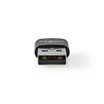 Nedis USB-A Adapter | USB 2.0 | USB-A Male | USB-C™ Female | 480 Mbps | Rond | Vernikkeld | Zwart | Doos Nedis USB-A Adapter | USB 2.0 | USB-A Male | USB-C™ Female | 480 Mbps | Rond | Vernikkeld | Zwart | Doos