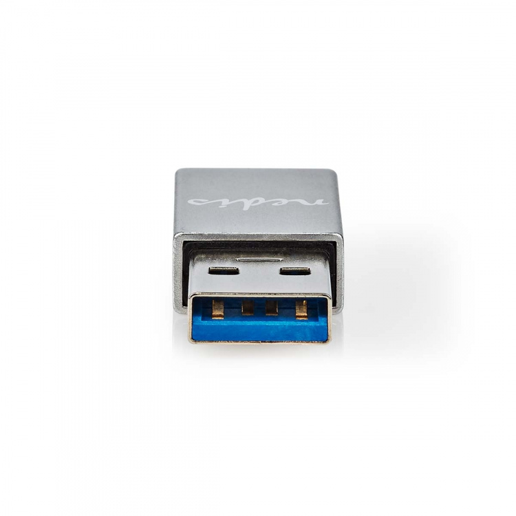 Nedis USB-A Adapter | USB 3.2 Gen 1 | USB-A Male | USB-C™ Female | 5 Gbps | Rond | Vernikkeld | Zwart | Doos Nedis USB-A Adapter | USB 3.2 Gen 1 | USB-A Male | USB-C™ Female | 5 Gbps | Rond | Vernikkeld | Zwart | Doos