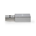 Nedis USB-A Adapter | USB 3.2 Gen 1 | USB-A Male | USB-C™ Female | 5 Gbps | Rond | Vernikkeld | Zwart | Doos Nedis USB-A Adapter | USB 3.2 Gen 1 | USB-A Male | USB-C™ Female | 5 Gbps | Rond | Vernikkeld | Zwart | Doos
