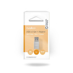 Nedis USB-A Adapter | USB 3.2 Gen 1 | USB-A Male | USB-C™ Female | 5 Gbps | Rond | Vernikkeld | Zwart | Doos Nedis USB-A Adapter | USB 3.2 Gen 1 | USB-A Male | USB-C™ Female | 5 Gbps | Rond | Vernikkeld | Zwart | Doos