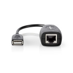 Nedis Actieve USB-Kabel | USB 1.1 | USB-A Male | RJ45 Female | 12 Mbps | 0.20 m | Rond | Vernikkeld | PVC | Koper | Doos Nedis Actieve USB-Kabel | USB 1.1 | USB-A Male | RJ45 Female | 12 Mbps | 0.20 m | Rond | Vernikkeld | PVC | Koper | Doos