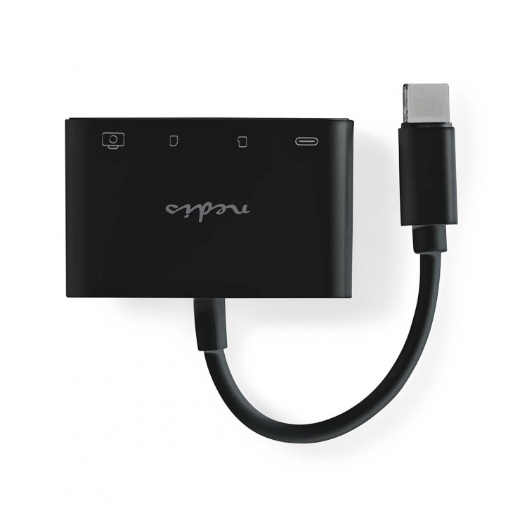 Nedis USB-Hub | 1x USB-C™ | 1x USB A / 1x USB-C™ | 4-Poorts poort(en) | USB 2.0 | USB Gevoed | SD & MicroSD
