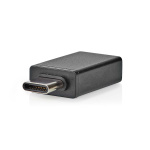 Nedis USB-C™ Adapter | USB 3.2 Gen 1 | USB-C™ Male | USB-A Female | 5 Gbps | OTG | Rond | Vernikkeld | Zwart | Doos Nedis USB-C™ Adapter | USB 3.2 Gen 1 | USB-C™ Male | USB-A Female | 5 Gbps | OTG | Rond | Vernikkeld | Zwart | Doos