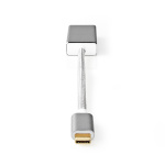 Nedis USB-C™ Adapter | USB 3.2 Gen 1 | USB-C™ Male | DisplayPort Female | 0.20 m | Rond | Verguld | Gevlochten / Nylon | Zilver | Cover Window Box Nedis USB-C™ Adapter | USB 3.2 Gen 1 | USB-C™ Male | DisplayPort Female | 0.20 m | Rond | Verguld | Gevlochten / Nylon | Zilver | Cover Window Box