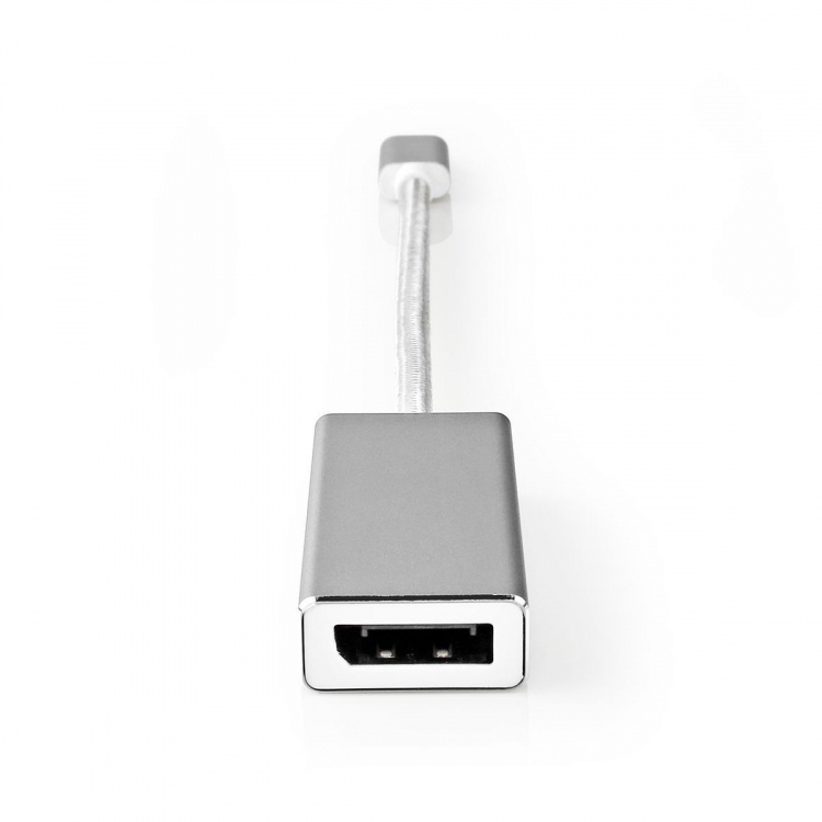 Nedis USB-C™ Adapter | USB 3.2 Gen 1 | USB-C™ Male | DisplayPort Female | 0.20 m | Rond | Verguld | Gevlochten / Nylon | Zilver | Cover Window Box Nedis USB-C™ Adapter | USB 3.2 Gen 1 | USB-C™ Male | DisplayPort Female | 0.20 m | Rond | Verguld | Gevlochten / Nylon | Zilver | Cover Window Box