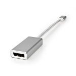 Nedis USB-C™ Adapter | USB 3.2 Gen 1 | USB-C™ Male | DisplayPort Female | 0.20 m | Rond | Verguld | Gevlochten / Nylon | Zilver | Cover Window Box Nedis USB-C™ Adapter | USB 3.2 Gen 1 | USB-C™ Male | DisplayPort Female | 0.20 m | Rond | Verguld | Gevlochten / Nylon | Zilver | Cover Window Box
