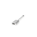 Nedis USB-C™ Adapter | USB 3.2 Gen 1 | USB-C™ Male | DisplayPort Female / USB-C™ Female | 4K@60Hz | Power delivery | 0.20 m | Rond | Verguld | Gevlochten / Nylon | Zilver | Cover Window Box