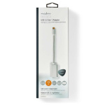 Nedis USB-C™ Adapter | USB 3.2 Gen 1 | USB-C™ Male | Mini DisplayPort Female | Power delivery | 0.20 m | Rond | Verguld | Gevlochten / Nylon | Zilver | Cover Window Box Nedis USB-C™ Adapter | USB 3.2 Gen 1 | USB-C™ Male | Mini DisplayPort Female | Power delivery | 0.20 m | Rond | Verguld | Gevlochten / Nylon | Zilver | Cover Window Box