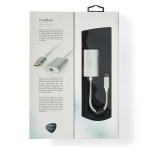 Nedis USB-C™ Adapter | USB 3.2 Gen 1 | USB-C™ Male | Mini DisplayPort Female | Power delivery | 0.20 m | Rond | Verguld | Gevlochten / Nylon | Zilver | Cover Window Box Nedis USB-C™ Adapter | USB 3.2 Gen 1 | USB-C™ Male | Mini DisplayPort Female | Power delivery | 0.20 m | Rond | Verguld | Gevlochten / Nylon | Zilver | Cover Window Box