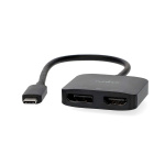 Nedis USB-C™ Adapter | USB 3.2 Gen 1 | USB-C™ Male | DisplayPort Female / HDMI™ Output | 8K@30Hz | 0.20 m | Rond | Vernikkeld | Zwart | Doos Nedis USB-C™ Adapter | USB 3.2 Gen 1 | USB-C™ Male | DisplayPort Female / HDMI™ Output | 8K@30Hz | 0.20 m | Rond | Vernikkeld | Zwart | Doos