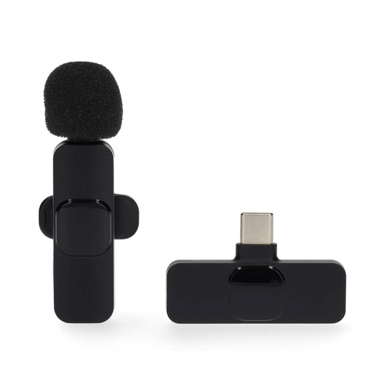 Nedis Microfoon | Gebruikt voor: Notebook / Smartphone / Tablet | Draadloos / USB Type-C™ | USB-C™ Female | Aan/uit knop