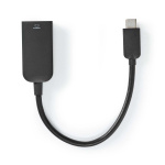 Nedis USB-C™ Adapter | USB 3.2 Gen 1 | USB-C™ Male | HDMI™ Output | 4K@60Hz | 0.20 m | Rond | Vernikkeld | PVC | Zwart | Doos Nedis USB-C™ Adapter | USB 3.2 Gen 1 | USB-C™ Male | HDMI™ Output | 4K@60Hz | 0.20 m | Rond | Vernikkeld | PVC | Zwart | Doos