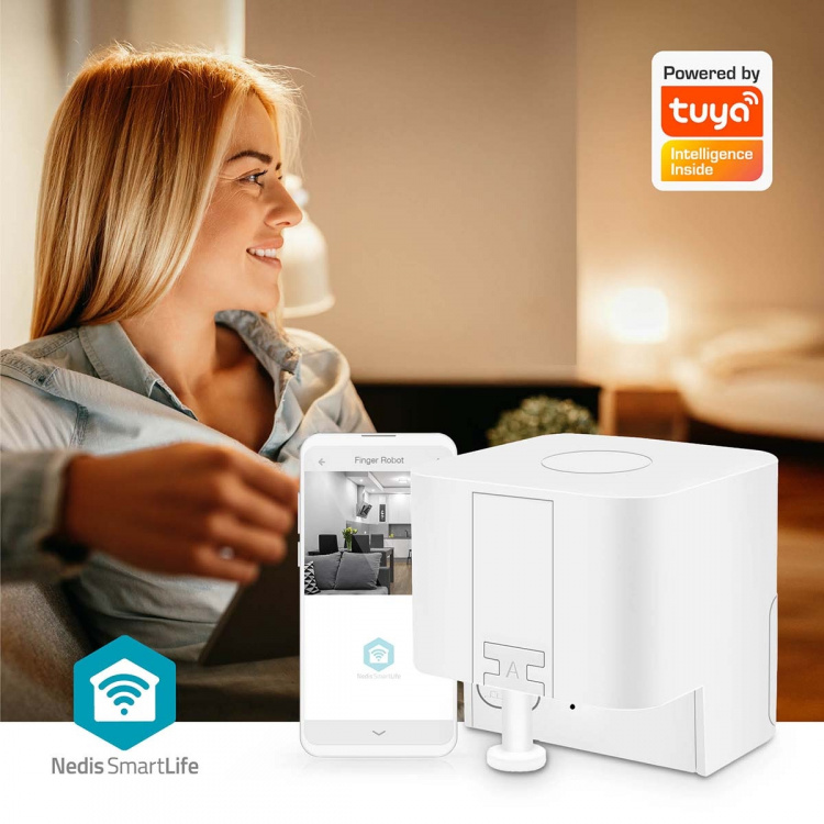 Nedis SmartLife-vingerrobot | CR2 | 1000 mAh | Bluetooth® | Drie soorten vingers Nedis SmartLife-vingerrobot | CR2 | 1000 mAh | Bluetooth® | Drie soorten vingers