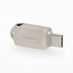 Nedis Flash Drive | 64 GB | USB-A / USB-C™ | Leessnelheid: 90 MB/s | Schrijfsnelheid: 20 MB/s Nedis Flash Drive | 64 GB | USB-A / USB-C™ | Leessnelheid: 90 MB/s | Schrijfsnelheid: 20 MB/s