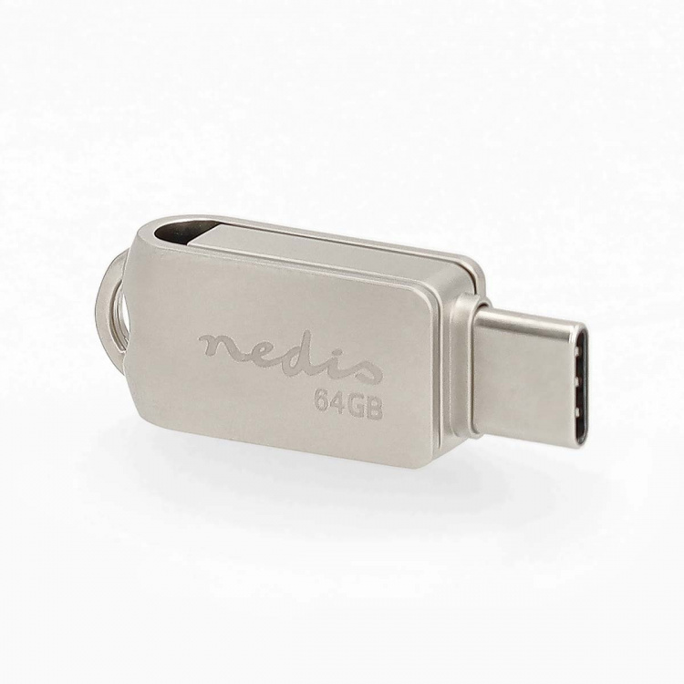 Nedis Flash Drive | 64 GB | USB-A / USB-C™ | Leessnelheid: 90 MB/s | Schrijfsnelheid: 20 MB/s Nedis Flash Drive | 64 GB | USB-A / USB-C™ | Leessnelheid: 90 MB/s | Schrijfsnelheid: 20 MB/s
