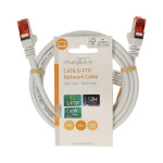 Nedis CAT6 Netwerkkabel | RJ45 Male | RJ45 Male | S/FTP | 1.50 m | Rond | LSZH | Wit | Label Nedis CAT6 Netwerkkabel | RJ45 Male | RJ45 Male | S/FTP | 1.50 m | Rond | LSZH | Wit | Label