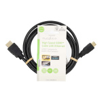 Nedis High Speed HDMI™-Kabel met Ethernet | HDMI™ Connector | HDMI™ Mini-Connector | 4K@30Hz | 10.2 Gbps | 1.50 m | Rond | PVC | Zwart | Label Nedis High Speed HDMI™-Kabel met Ethernet | HDMI™ Connector | HDMI™ Mini-Connector | 4K@30Hz | 10.2 Gbps | 1.50 m | Rond | PVC | Zwart | Label