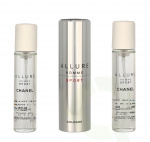 Chanel Allure Homme Sport Giftset 60 ml Edt Twist and Spray 3 x 20ml, Cologne Travel Spray and 2x Refills