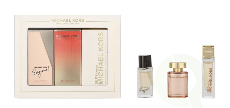 Michael Kors Miniature Collection 14 ml Edp - MK Gorgeous 5ml/MK Wonderlust 4ml/MK Sexy Amber 5ml