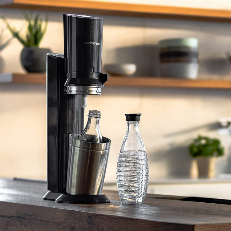 SodaStream Crystal 3.0 Sodamaskin Svart inkl. glasflaska