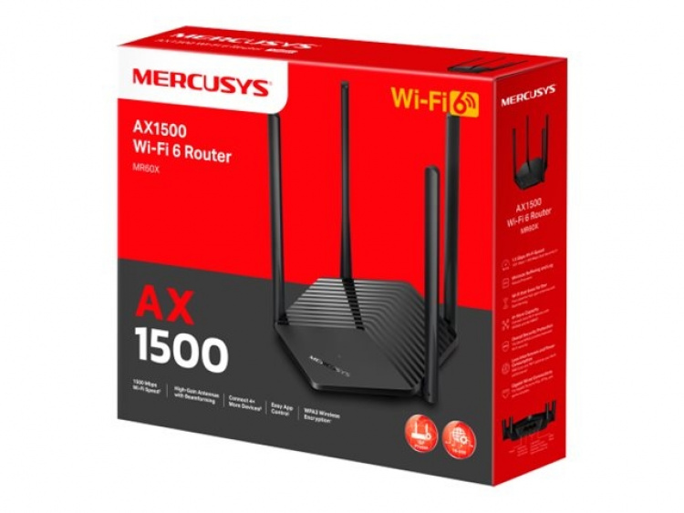 TP-Link Mercusys MR60X V2 trådlös router Desktop TP-Link Mercusys MR60X V2 trådlös router Desktop