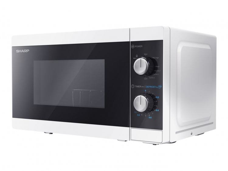 Sharp Microwave with Grill Freestanding 800W 20 liters White/Black Sharp Microwave with Grill Freestanding 800W 20 liters White/Black