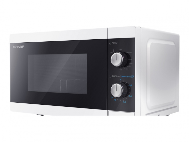Sharp Microwave with Grill Freestanding 800W 20 liters White/Black Sharp Microwave with Grill Freestanding 800W 20 liters White/Black