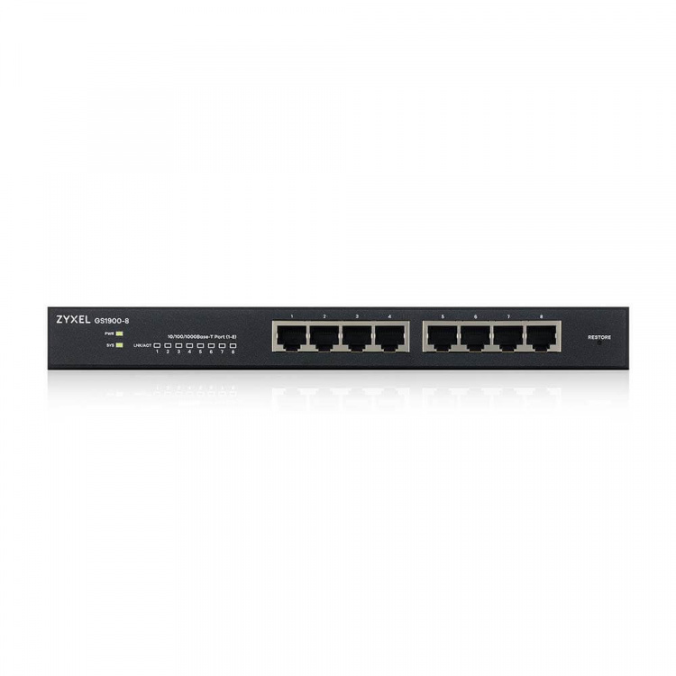 ZyXEL GS1900-8, 8 Port L2 Smart Switch