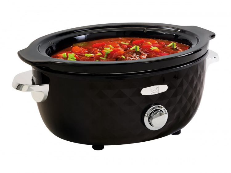 FRITEL Family Slow cooker 5.5liter Black/Chrome