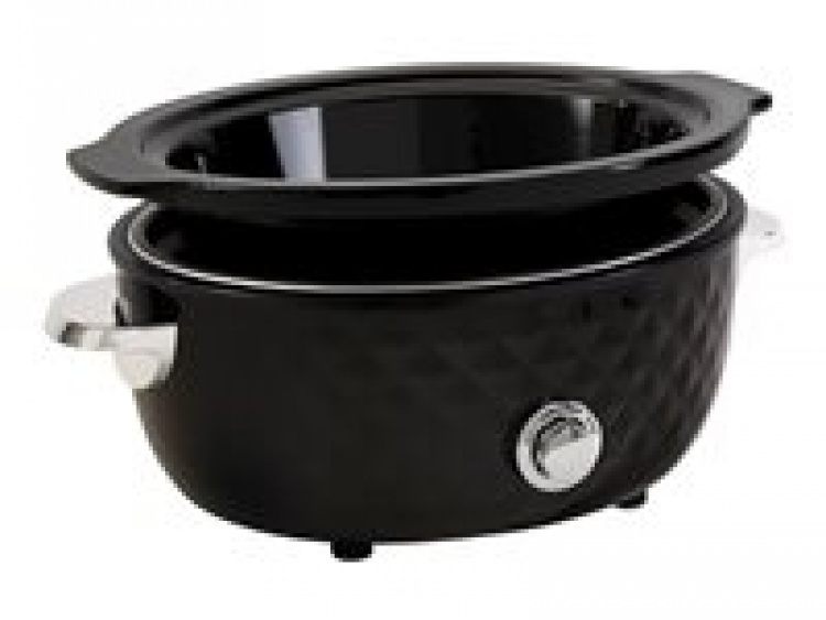 FRITEL Family Slow cooker 5.5liter Black/Chrome