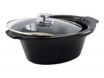 FRITEL Family Slow cooker 5.5liter Black/Chrome