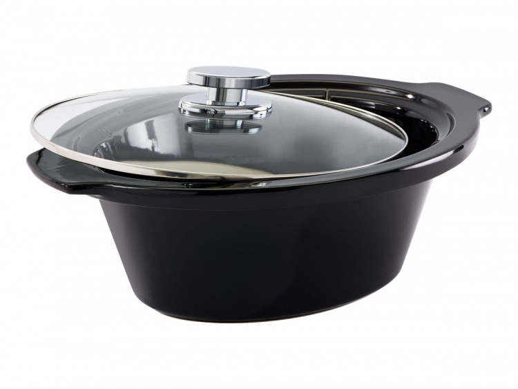 FRITEL Family Slow cooker 5.5liter Black/Chrome