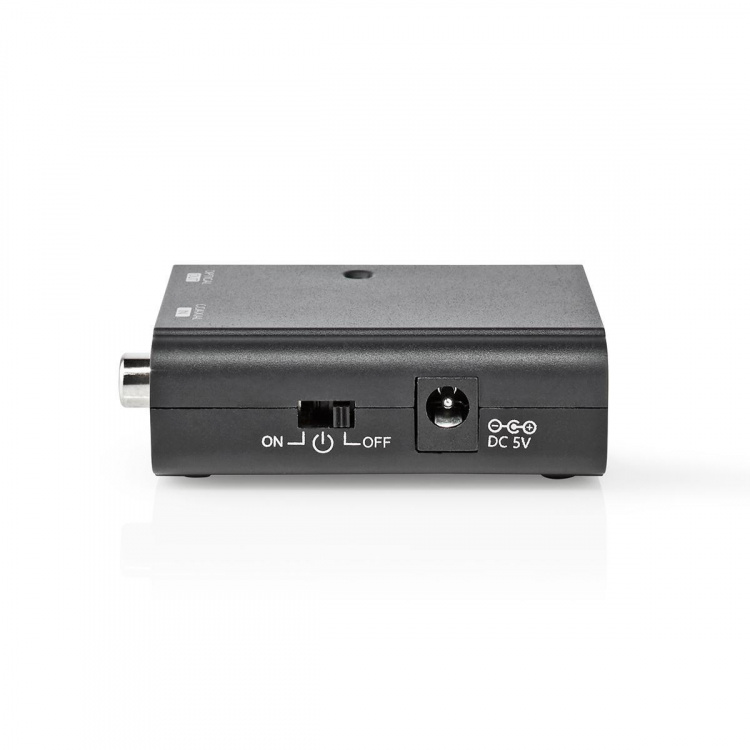 Nedis Digitale Audioconverter | 1-weg | Ingangen audio / video / data: 1x S/PDIF | Uitgangen audio / video / data: TosLink Female | Manueel | Zwart Nedis Digitale Audioconverter | 1-weg | Ingangen audio / video / data: 1x S/PDIF | Uitgangen audio / video / data: TosLink Female | Manueel | Zwart