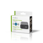 Nedis Digitale Audioconverter | 2-wegs | Ingangen audio / video / data: 1x S/PDIF (RCA) Female / 1x Toslink Female | Uitgangen audio / video / data: 1x S/PDIF (RCA) Female / 1x TosLink Female | Manueel | Zwart