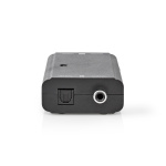 Nedis Digitale Audioconverter | 2-wegs | Ingangen audio / video / data: 1x S/PDIF (RCA) Female / 1x Toslink Female | Uitgangen audio / video / data: 1x S/PDIF (RCA) Female / 1x TosLink Female | Manueel | Zwart