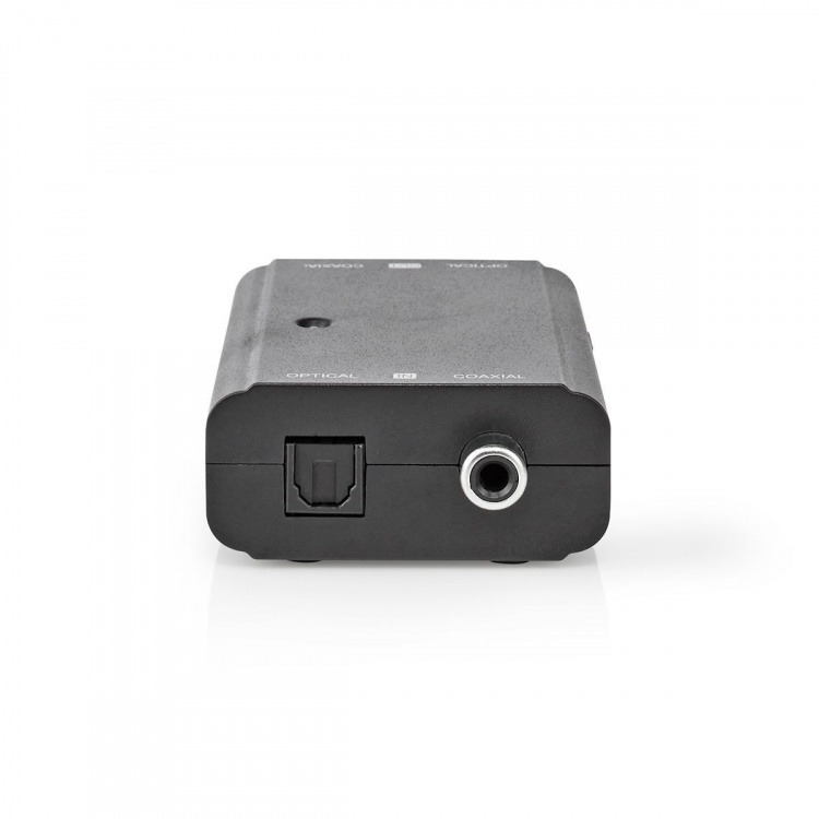 Nedis Digitale Audioconverter | 2-wegs | Ingangen audio / video / data: 1x S/PDIF (RCA) Female / 1x Toslink Female | Uitgangen audio / video / data: 1x S/PDIF (RCA) Female / 1x TosLink Female | Manueel | Zwart