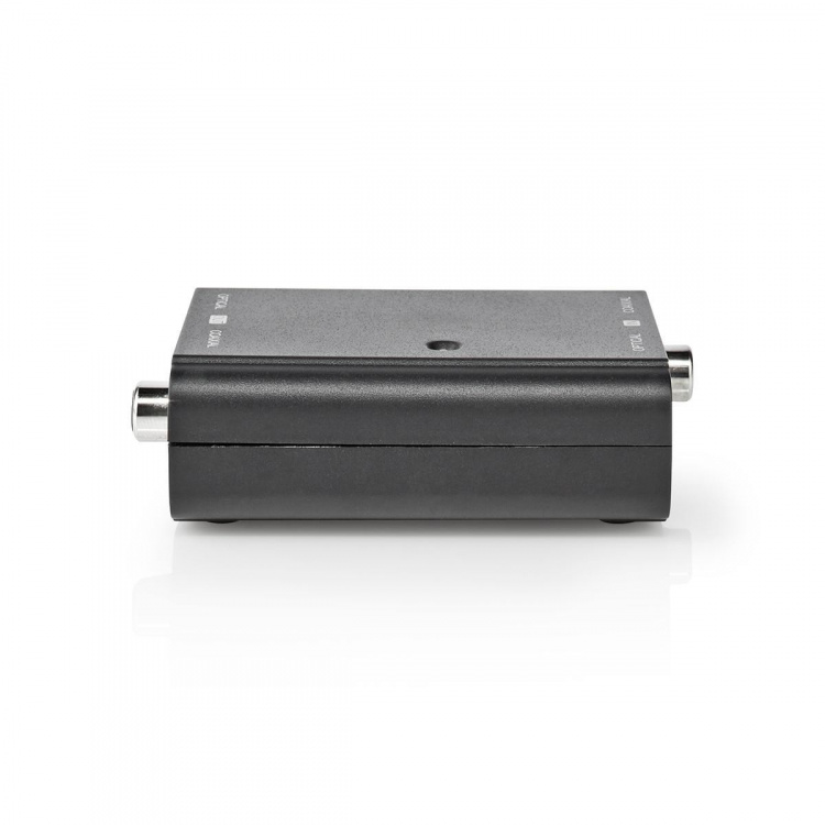 Nedis Digitale Audioconverter | 2-wegs | Ingangen audio / video / data: 1x S/PDIF (RCA) Female / 1x Toslink Female | Uitgangen audio / video / data: 1x S/PDIF (RCA) Female / 1x TosLink Female | Manueel | Zwart