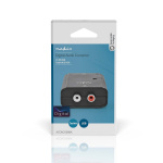 Nedis Digitale Audioconverter | 1-weg | Ingangen audio / video / data: 2x RCA Male | Uitgangen audio / video / data: 1x S/PDIF (RCA) Female / 1x TosLink Female | Manueel | Zwart