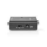 Nedis Digitale Audioconverter | 1-weg | Ingangen audio / video / data: 2x RCA Male | Uitgangen audio / video / data: 1x S/PDIF (RCA) Female / 1x TosLink Female | Manueel | Zwart