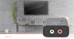Nedis Digitale Audioconverter | 1-weg | Ingangen audio / video / data: 2x RCA Male | Uitgangen audio / video / data: 1x S/PDIF (RCA) Female / 1x TosLink Female | Manueel | Zwart