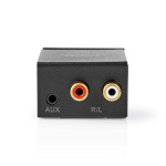 Nedis Digitale Audioconverter | 1-weg | Ingangen audio / video / data: 1x Digital RCA / 1x TosLink | Uitgangen audio / video / data: 1x (2x RCA) / 1x 3.5 mm | Automatisch | Geïntegreerde versterker | Zwart Nedis Digitale Audioconverter | 1-weg | Ingangen audio / video / data: 1x Digital RCA / 1x TosLink | Uitgangen audio / video / data: 1x (2x RCA) / 1x 3.5 mm | Automatisch | Geïntegreerde versterker | Zwart