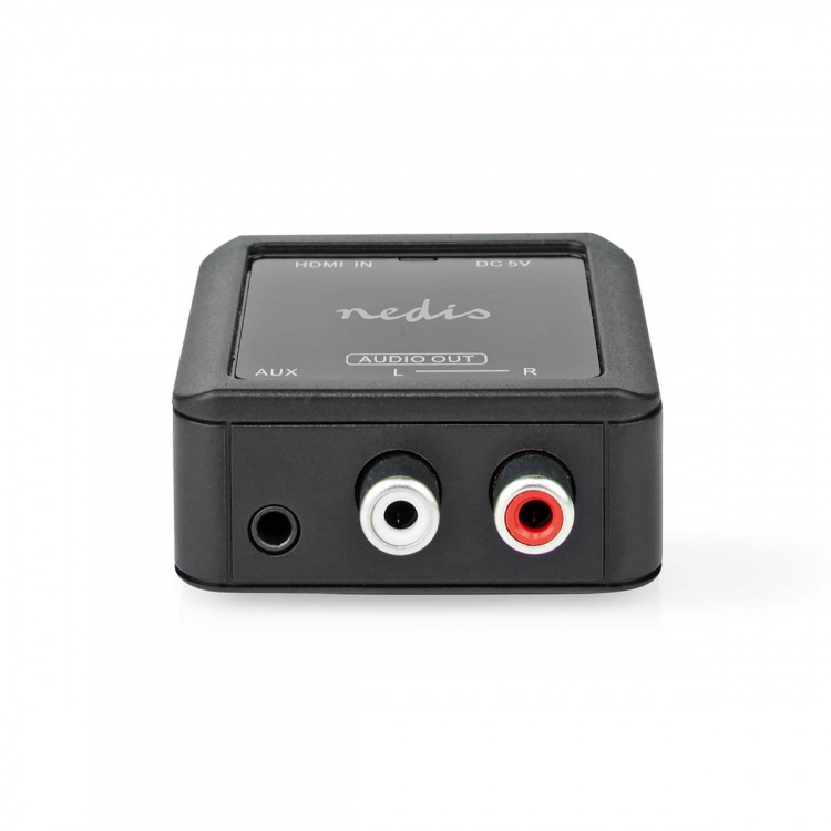 Nedis Digitale Audioconverter | 1-weg | Ingangen audio / video / data: HDMI™ Input | Uitgangen audio / video / data: 1x 3.5 mm / 2x (2x RCA Female) | Automatisch | Antraciet