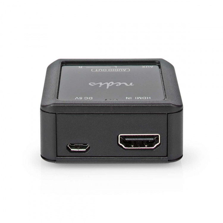 Nedis Digitale Audioconverter | 1-weg | Ingangen audio / video / data: HDMI™ Input | Uitgangen audio / video / data: 1x 3.5 mm / 2x (2x RCA Female) | Automatisch | Antraciet