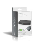Nedis Digitale Audioconverter | 2-wegs | Ingangen audio / video / data: DC Power / 1x HDMI™ Input | Uitgangen audio / video / data: 2x HDMI™ Output | Automatisch | Antraciet