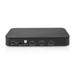 Nedis Digitale Audioconverter | 2-wegs | Ingangen audio / video / data: DC Power / 1x HDMI™ Input | Uitgangen audio / video / data: 1x 3.5 mm / 1x TosLink / 3x HDMI™ Output | Automatisch / Drukknop | Antraciet Nedis Digitale Audioconverter | 2-wegs | Ingangen audio / video / data: DC Power / 1x HDMI™ Input | Uitgangen audio / video / data: 1x 3.5 mm / 1x TosLink / 3x HDMI™ Output | Automatisch / Drukknop | Antraciet