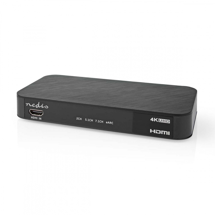 Nedis Digitale Audioconverter | 2-wegs | Ingangen audio / video / data: DC Power / 1x HDMI™ Input | Uitgangen audio / video / data: 1x 3.5 mm / 1x TosLink / 3x HDMI™ Output | Automatisch / Drukknop | Antraciet Nedis Digitale Audioconverter | 2-wegs | Ingangen audio / video / data: DC Power / 1x HDMI™ Input | Uitgangen audio / video / data: 1x 3.5 mm / 1x TosLink / 3x HDMI™ Output | Automatisch / Drukknop | Antraciet