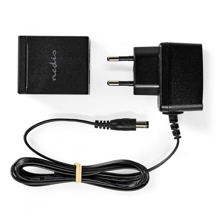 Nedis Digitale Audio-Switch | 2-wegs | Ingangen audio / video / data: DC Power / 2x TosLink | Uitgangen audio / video / data: TosLink Female | Manueel / Schakelaar | Metaal | Zwart Nedis Digitale Audio-Switch | 2-wegs | Ingangen audio / video / data: DC Power / 2x TosLink | Uitgangen audio / video / data: TosLink Female | Manueel / Schakelaar | Metaal | Zwart