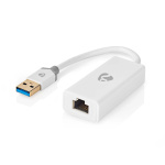 Nedis USB-netwerkadapter | USB 3.2 Gen 1 | 1 Gbps | USB-A Male | RJ45 Female | 0.20 m | Rond | Verguld | Koper | Wit | Doos Nedis USB-netwerkadapter | USB 3.2 Gen 1 | 1 Gbps | USB-A Male | RJ45 Female | 0.20 m | Rond | Verguld | Koper | Wit | Doos
