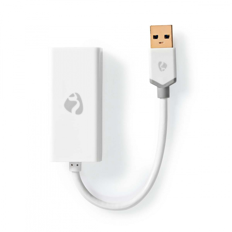Nedis USB-netwerkadapter | USB 3.2 Gen 1 | 1 Gbps | USB-A Male | RJ45 Female | 0.20 m | Rond | Verguld | Koper | Wit | Doos Nedis USB-netwerkadapter | USB 3.2 Gen 1 | 1 Gbps | USB-A Male | RJ45 Female | 0.20 m | Rond | Verguld | Koper | Wit | Doos